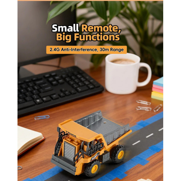 Дитячий самоскид на радіокеруванні RC 555-102 зі світлом та звуком, керування через додаток