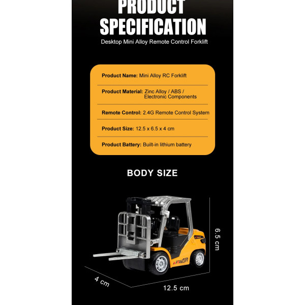 Навантажувач на радіокеруванні RC 555-99 1:64 зі світлом та звуком, керування через додаток