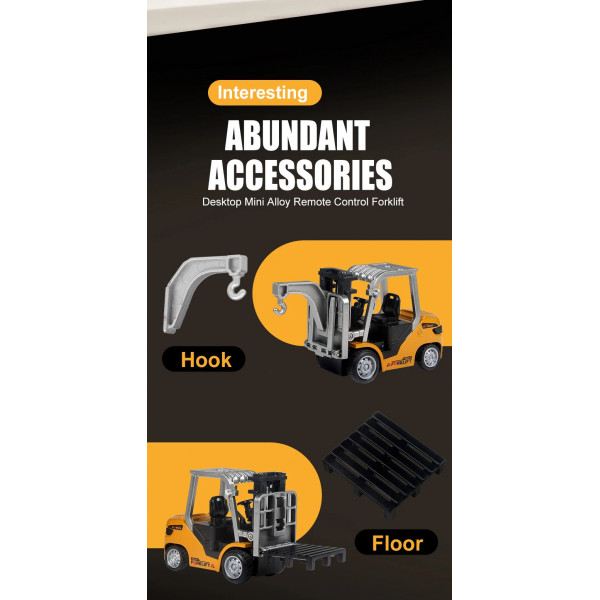 Навантажувач на радіокеруванні RC 555-99 1:64 зі світлом та звуком, керування через додаток