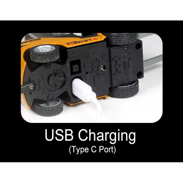 Навантажувач на радіокеруванні RC 555-99 1:64 зі світлом та звуком, керування через додаток