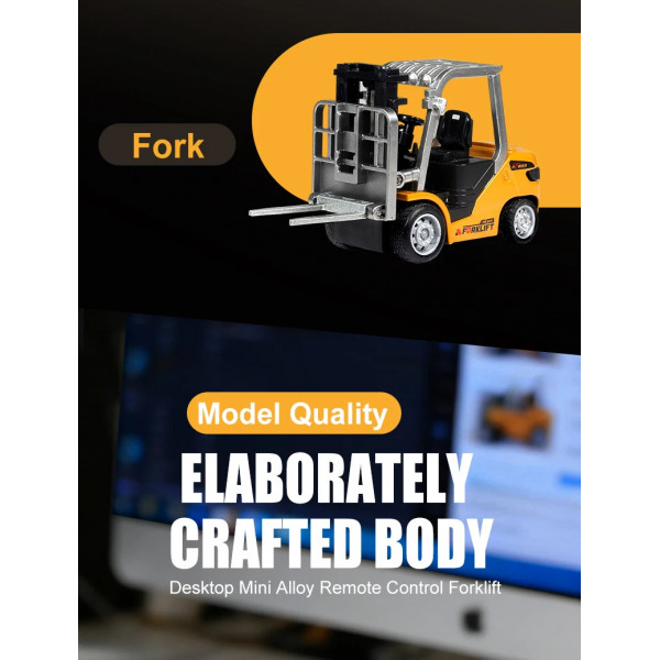 Навантажувач на радіокеруванні RC 555-99 1:64 зі світлом та звуком, керування через додаток