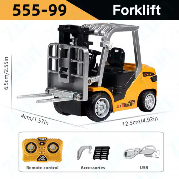 Навантажувач на радіокеруванні RC 555-99 1:64 зі світлом та звуком, керування через додаток