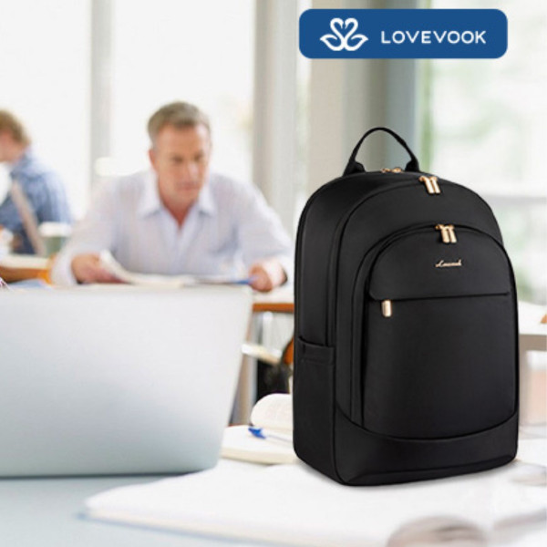 Женский рюкзак для ноутбука 17,3” Lovevook с дышащей спинкой и защитой от повреждений
