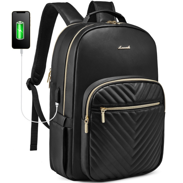 Женский рюкзак для ноутбука 15,6” Lovevook с водоотталкивающим покрытием и USB-портом