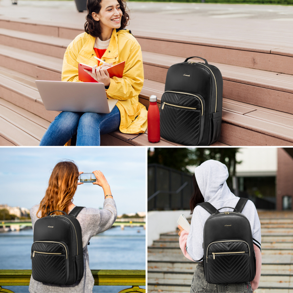Женский рюкзак для ноутбука 15,6” Lovevook с водоотталкивающим покрытием и USB-портом