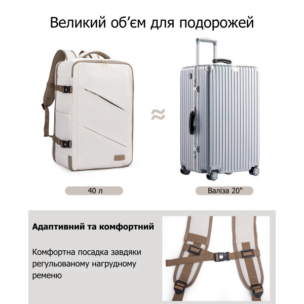 Рюкзак для ноутбука 17,3" Lovevook с USB-портом и скрытым карманом 