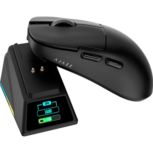 Бездротова миша Ajazz AJ159 APEX 8000 Гц із сенсором PixArt 3950 та зарядною станцією