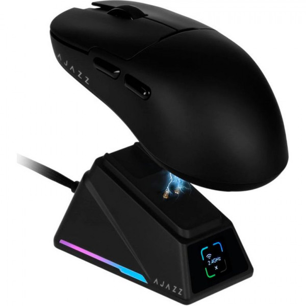 Бездротова миша Ajazz AJ159 APEX 8000 Гц із сенсором PixArt 3950 та зарядною станцією