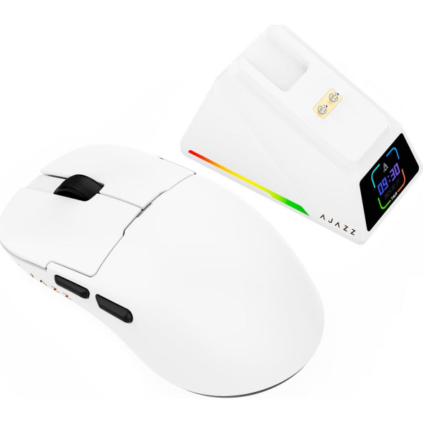 Бездротова миша Ajazz AJ159 APEX 8000 Гц із сенсором PixArt 3950 та зарядною станцією