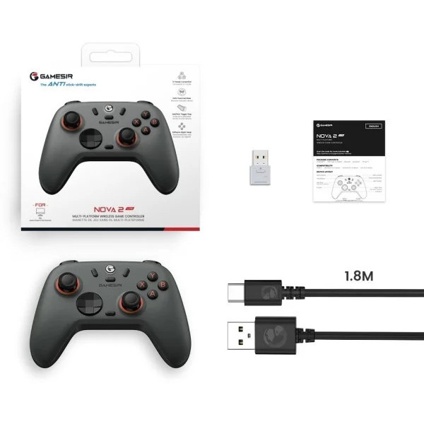 Беспроводной геймпад GameSir Nova 2 Lite с датчиками Холла и триггерами с блокировкой
