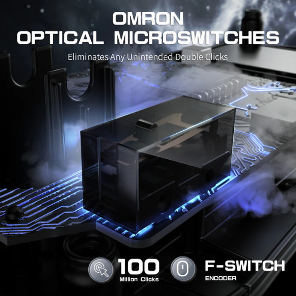 Ігрова миша ATTACK SHARK R2 Magnesium Alloy з сенсором PixArt 3950 та частотою 8K