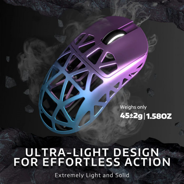 Ігрова миша ATTACK SHARK R2 Magnesium Alloy з сенсором PixArt 3950 та частотою 8K