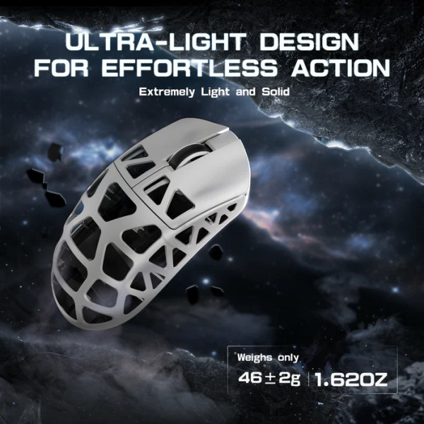 Ігрова миша ATTACK SHARK R2 Magnesium Alloy з сенсором PixArt 3950 та частотою 8K