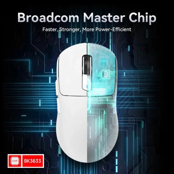 Бездротова ігрова миша Attack Shark X3 Pro Wireless 8K з сенсором PixArt 3395 