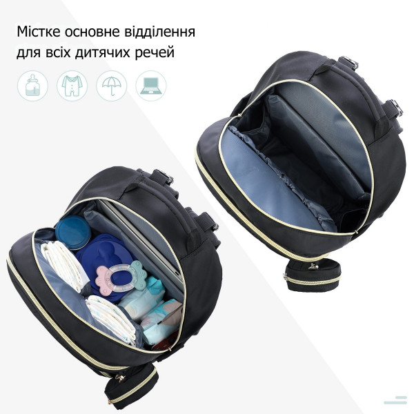 Рюкзак для мам Lovevook з відділом для ноутбука 15.6", термокишенями та пеленальним килимком