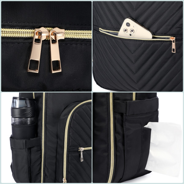 Рюкзак для мам Lovevook з відділом для ноутбука 15.6", термокишенями та пеленальним килимком