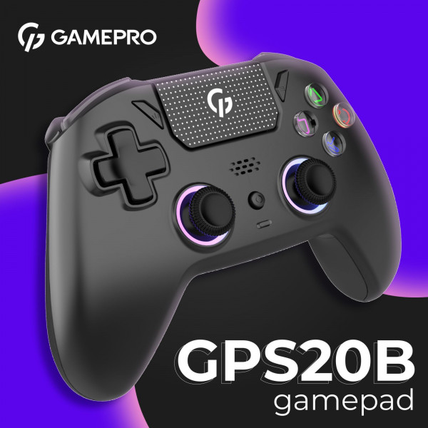 Бездротовий геймпад GamePro GPS20B з датчиками Холла та RGB для PC PS Switch iOS Android