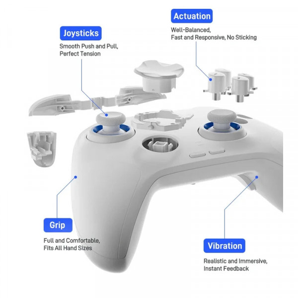 Геймпад Flydigi Direwolf 3 для ПК Switch Android iOS с датчиками Холла и гироскопом