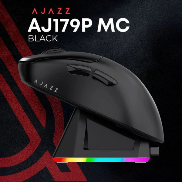 Бездротова ігрова миша Ajazz AJ179P MC 1000 Гц із зарядною станцією та RGB