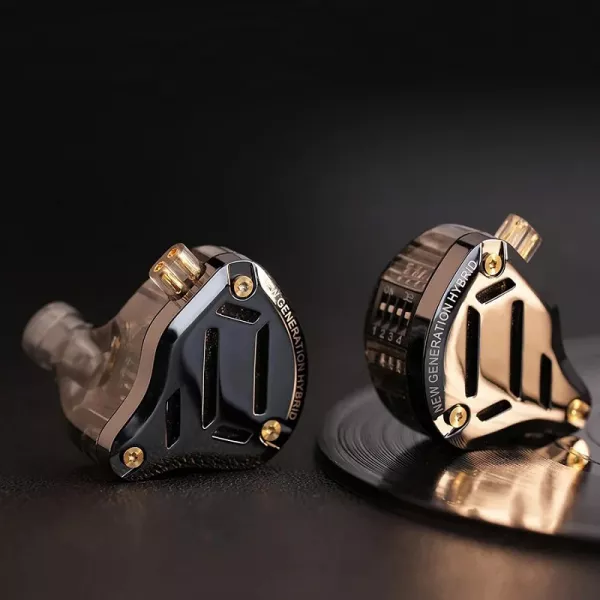 Вакуумні навушники KZ ZS10 Pro 2 гібридні з 10 драйверами та регулюванням звуку