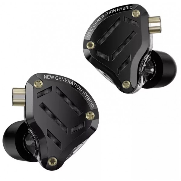 Вакуумні навушники KZ ZS10 Pro 2 гібридні з 10 драйверами та регулюванням звуку