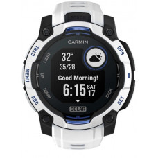 Смарт-годинник Garmin Instinct 3 45mm Solar Whitestone з сонячною зарядкою та вбудованим ліхтарем