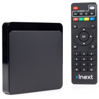 Медиаплеер iNeXT TV5 с пультом дистанционного управления и блоком управления телевизором