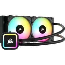 Система жидкостного охлаждения Corsair iCUE H100x Elite с двумя RGB-вентиляторами