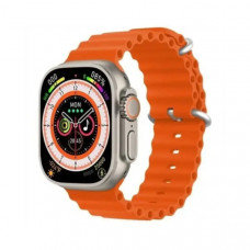 Смарт-годинник Smart Watch HT18 Ultra спортивна версія з помаранчевим ремінцем Ocean Band