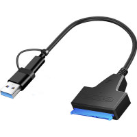 Зовнішня кишеня Dynamode DM-AD-SATA-U3 для 2.5" SATA HDD та SSD з USB 3.0 Type-A та Type-C