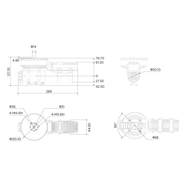 Комбо мотор с регулятором Hobbywing Xrotor X11 14S CCW (без пропеллера)