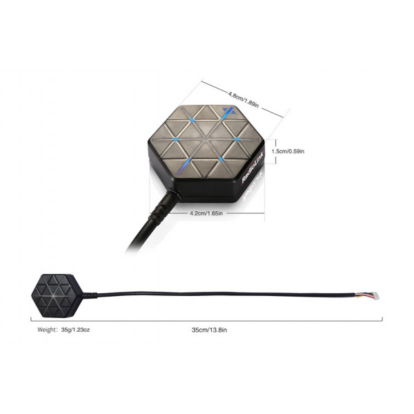 GPS/GNSS модуль Radiolink SE100 M10 з компасом для Pixhawk/APM/Cube