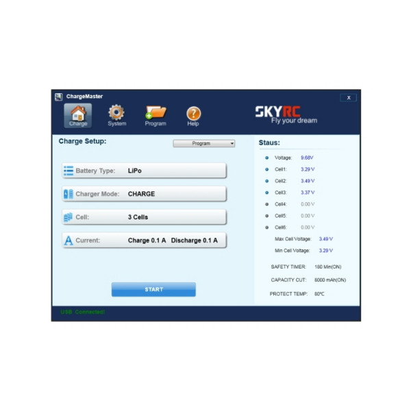 Зарядное устройство SkyRC iMAX B6 mini 6А/60Вт универсальное балансировочное без БП