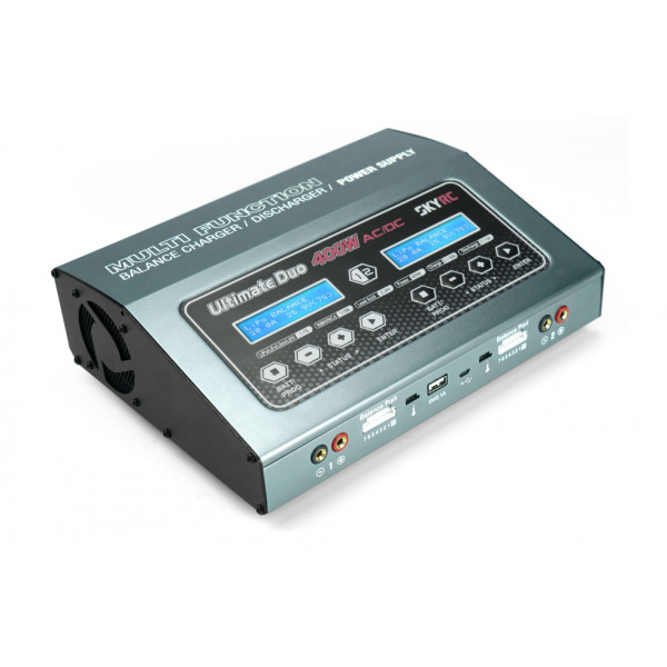 Зарядное устройство дуо SkyRC Ultimate Duo D400 400W AC/DC универсальное двухканальное