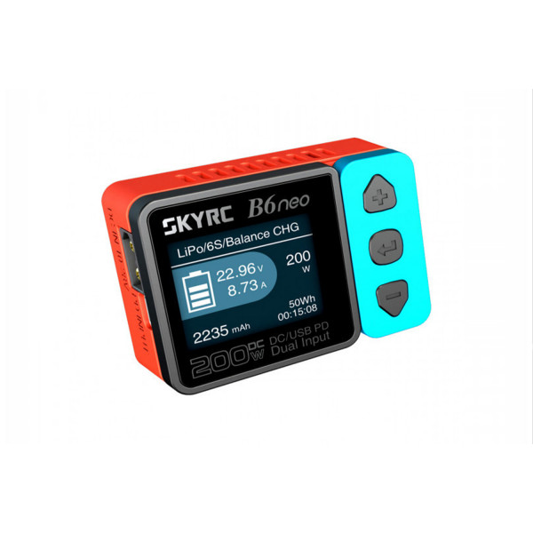 Зарядное устройство SkyRC B6neo 200W DC/USB PD с двойным входом без блока питания