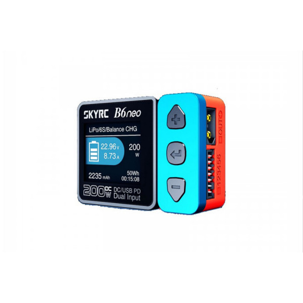 Зарядное устройство SkyRC B6neo 200W DC/USB PD с двойным входом без блока питания