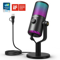 Ігровий USB мікрофон Maono DM30 RGB з підсвічуванням