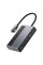 USB hub Type-C 6-in-1 Baseus Metal Gleam CAHUB-DA0G з HDMI 4K картридером та зарядкою 100Вт