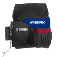 Поясная сумка электрика для инструментов Workpro WP281015 с органайзером
