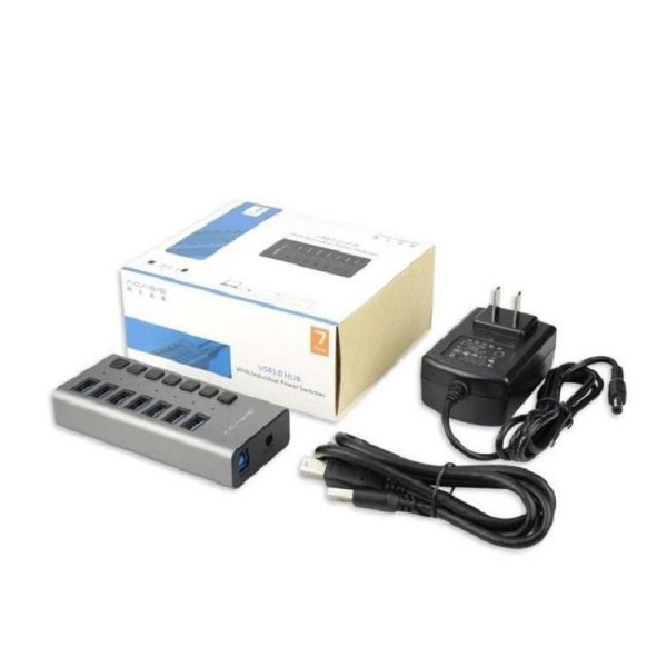 USB hub Acasis H707 на 7 портов USB 3.1 с отдельными переключателями