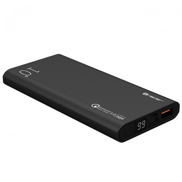 Зовнішній акумулятор Powerbank Tracer 10000mAh PD20W+QC3.0