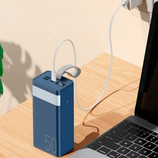 Повербанк 50000мАч 22.5Вт Type-C 2x USB Remax Chinen RPP-321 з ліхтариком