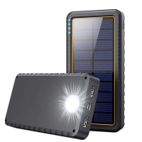 Портативная батарея Solar Power Bank 26800mAh HX160S6 с солнечной панелью