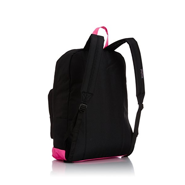Городской рюкзак JanSport City Scout Laptop Backpack  Black / Fluorescent Pink
