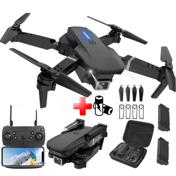 Квадрокоптер FPV E88 с HD камерой, дальность польоту до 100 м