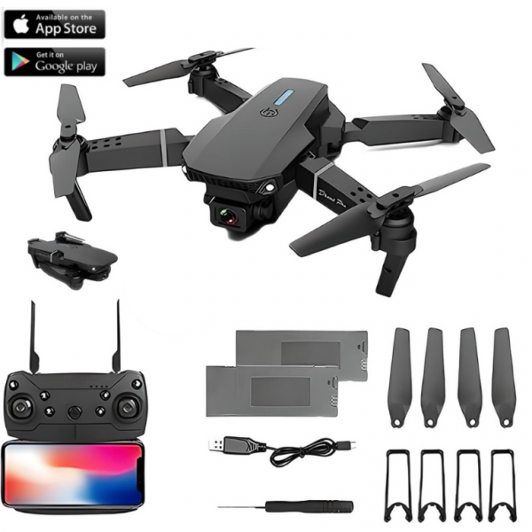 Квадрокоптер FPV E88 с HD камерой, дальность польоту до 100 м