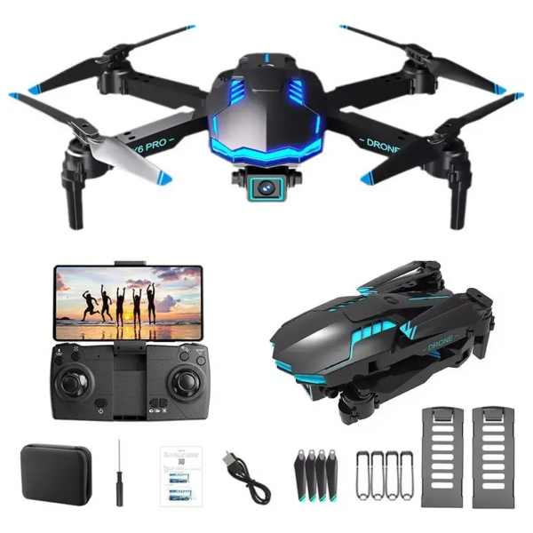 Квадрокоптер для начинающих FPV X6 с камерой 4К HD дальность польоту до 100 м 