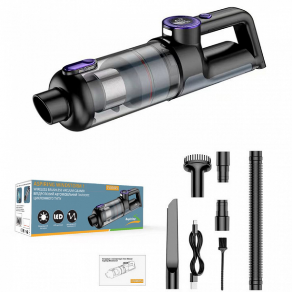 Аккумуляторный автомобильный пылесос Aspiring VC028