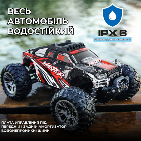 Машина на радиоуправлении монстр-трак Kfplan kf11 1:16 с полным приводом 40 км/ч