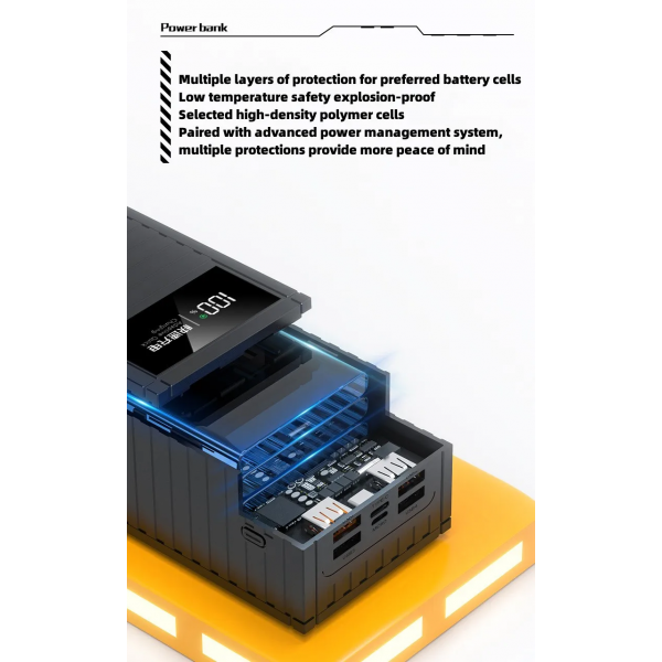 Павербанк 50000 mAh с быстрой зарядкой 22.5W